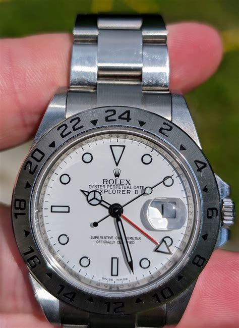 Rolex Explorer II 2008 Explorer II White/Polar 3186 Engraved